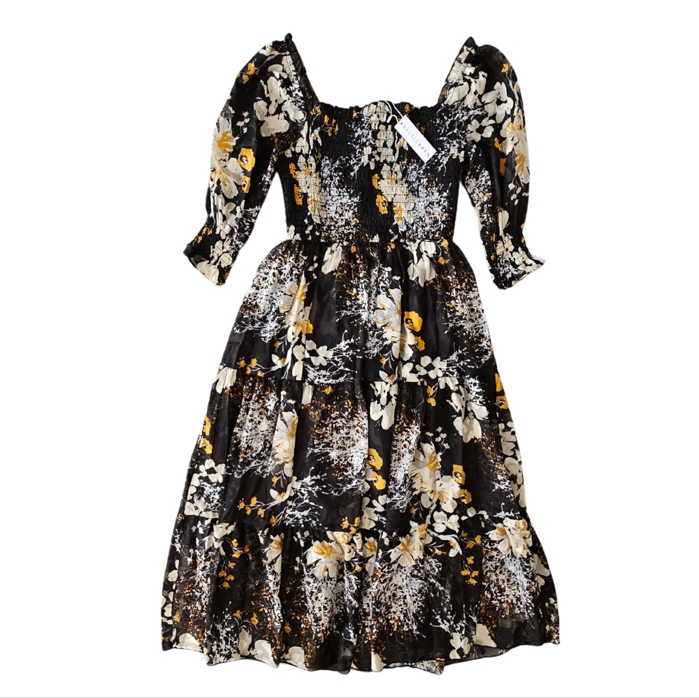 Baltic Born Fabian Jacquard Midi Dress - Picture 2 of 10